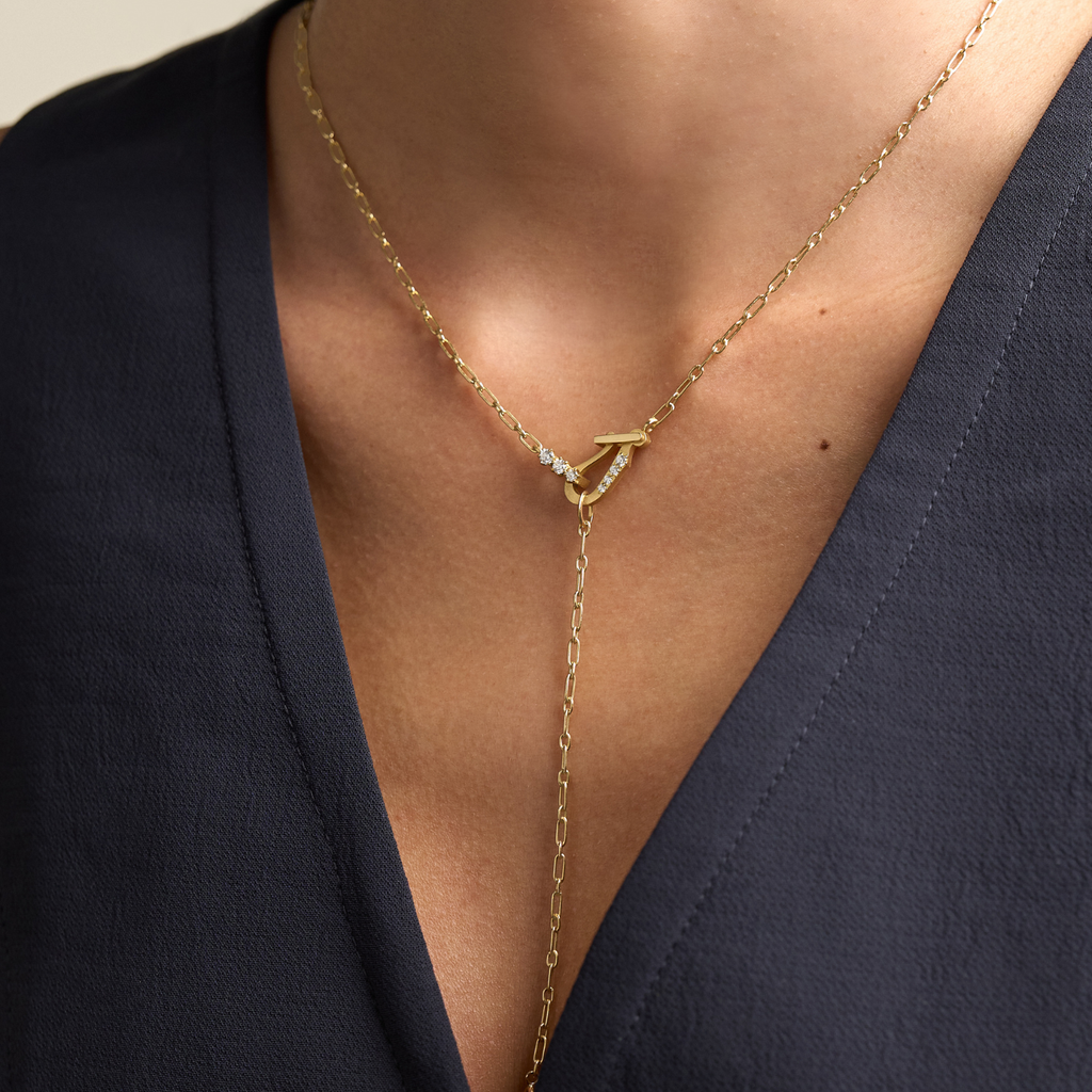Mini Diamond Lola Lariat Necklace