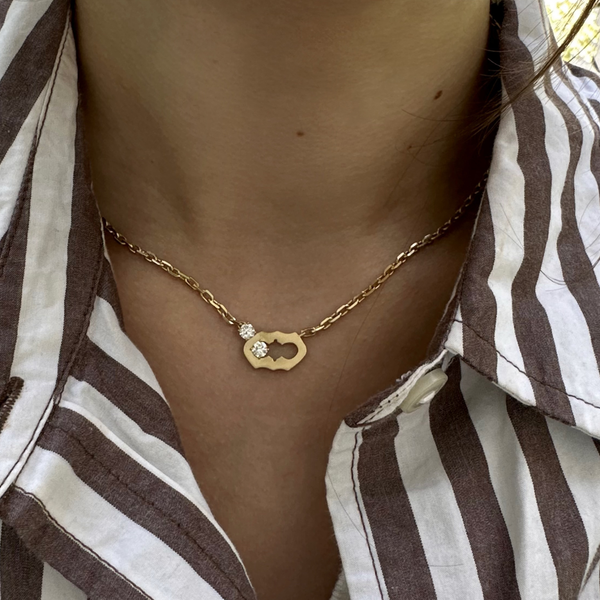 Sophia Two Diamond Link Pendant