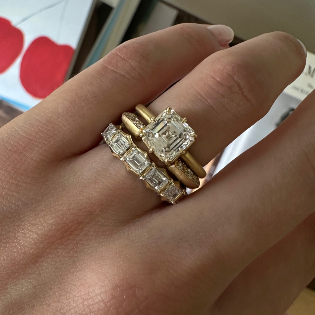 Frankie Half Diamond Open Band