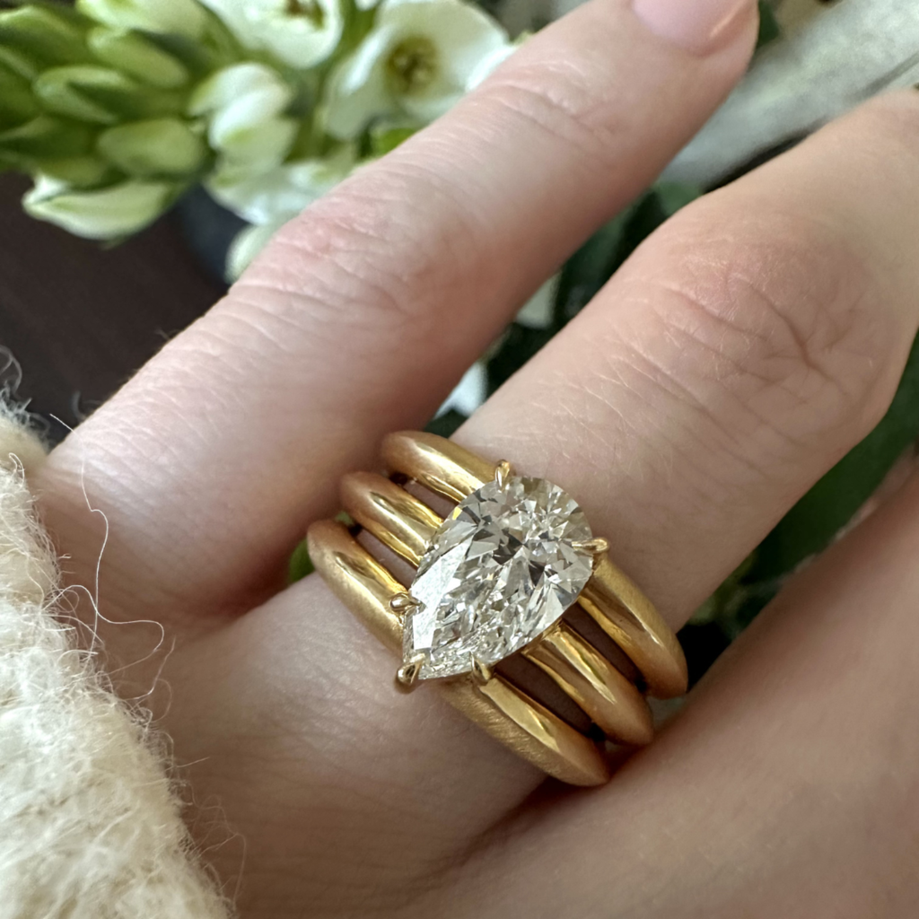 Triple Frankie Solitaire Ring (Setting Only)