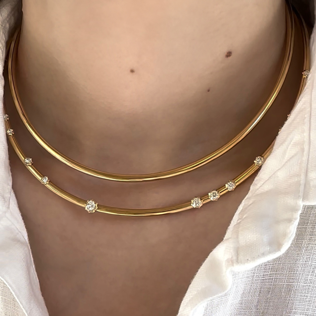 Constellation Diamond Plié Collar