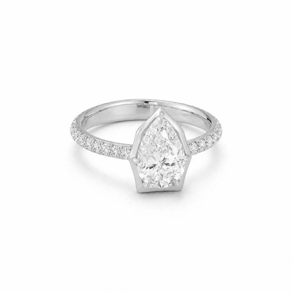 Pave Alchemy Solitaire Ring, Fancy Center (Setting Only)