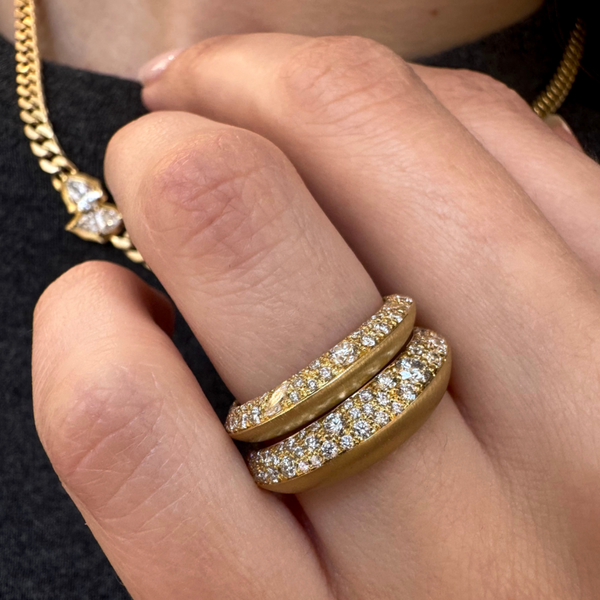 Frankie Half Diamond Stacking Band