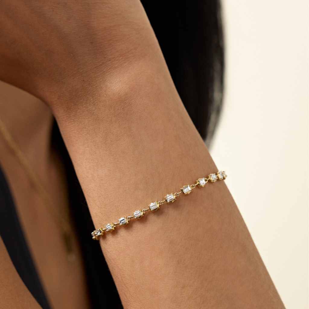 Small Vanguard Diamond Tennis Bracelet