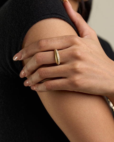 Frankie Half Diamond Ring