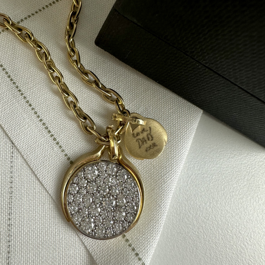 Diana Round Diamond Pave Charm
