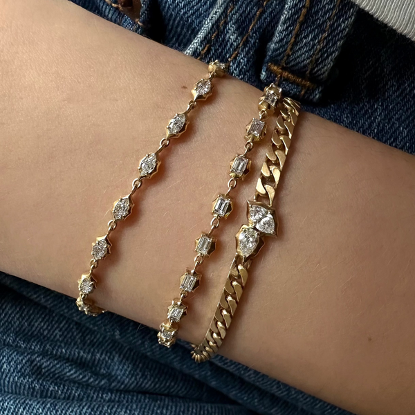Small Vanguard Diamond Tennis Bracelet