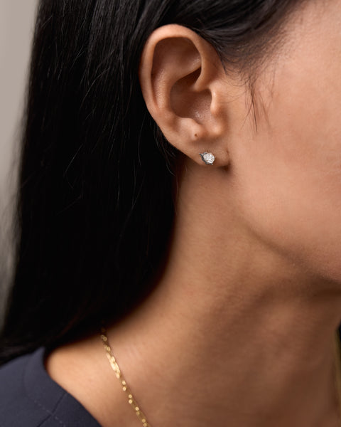 Envoy Pear-Shaped Diamond Stud Earrings