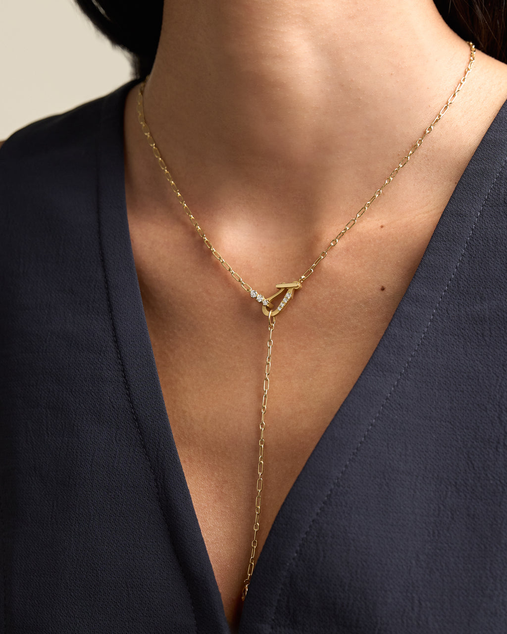 Mini Diamond Lola Lariat Necklace