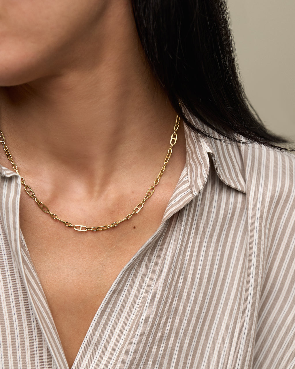 Mariner Twist Link Chain Necklace