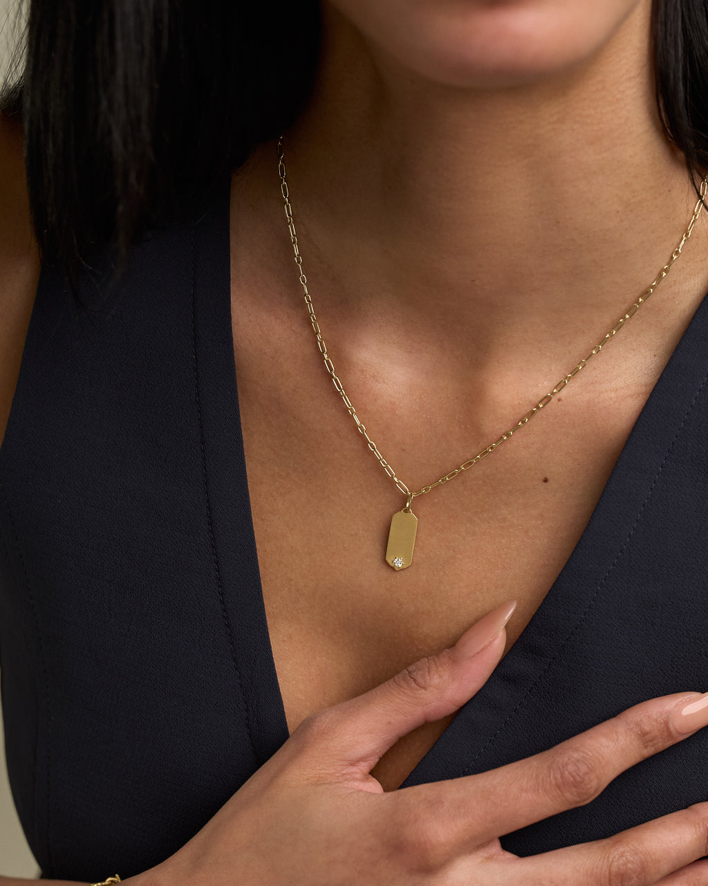 Betty Gold Tag Charm