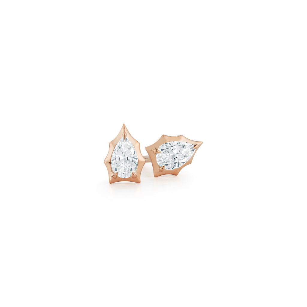 Envoy Pear-Shaped Diamond Stud Earrings
