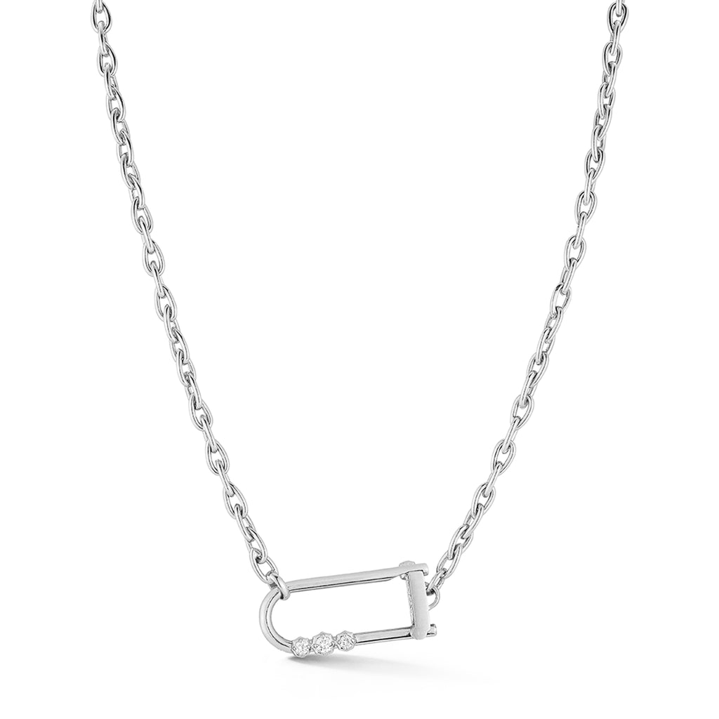 Georgie Diamond Lock Necklace