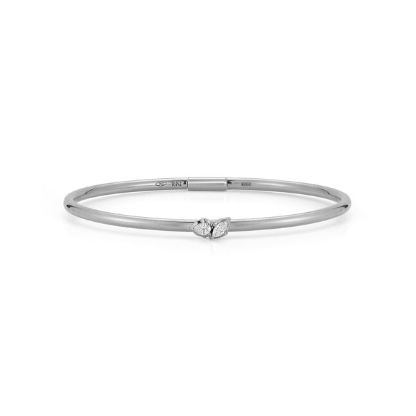 Posey Two Stone Plié Bangle