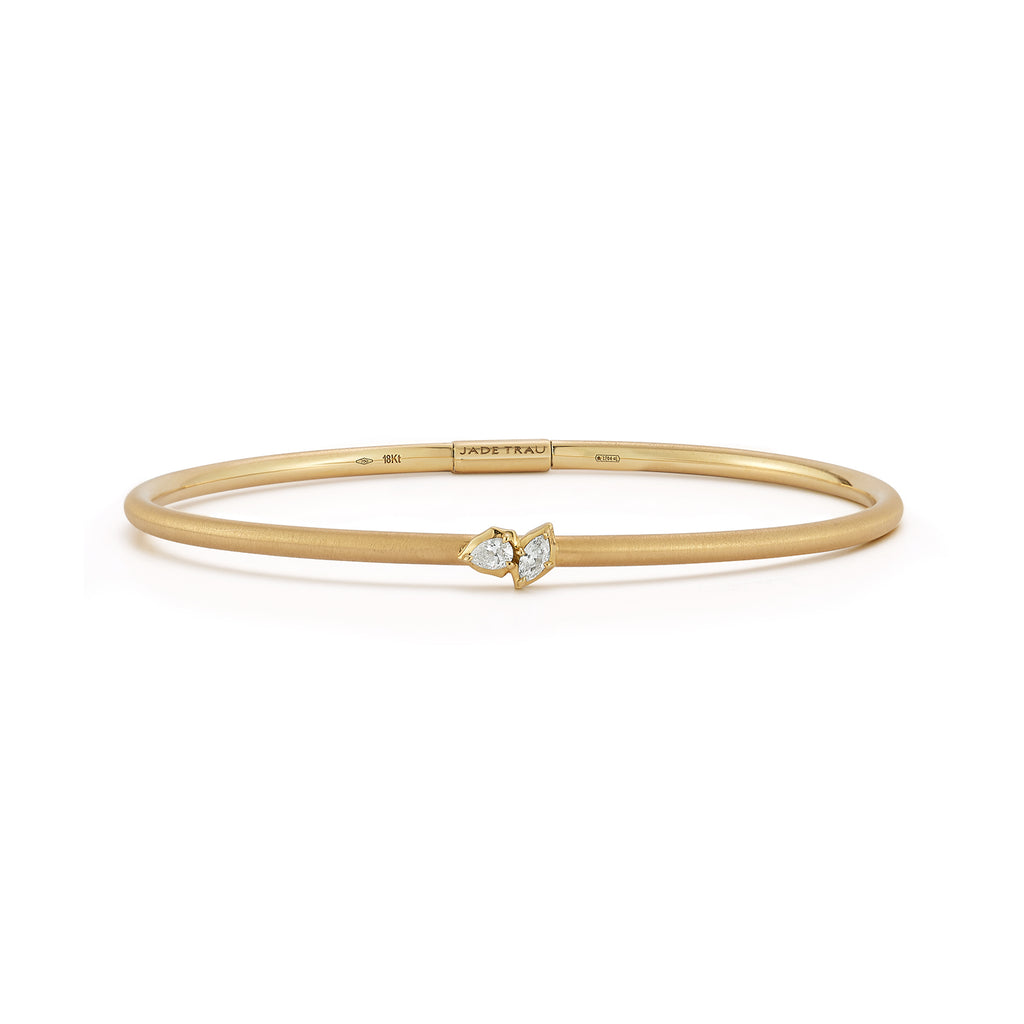 Posey Two Stone Plié Bangle