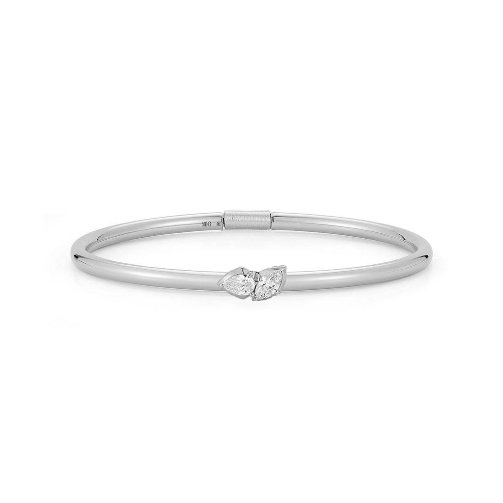 Poppy Two Stone Plié Bangle