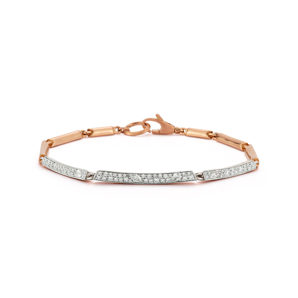 Frankie Half Diamond Station Bracelet