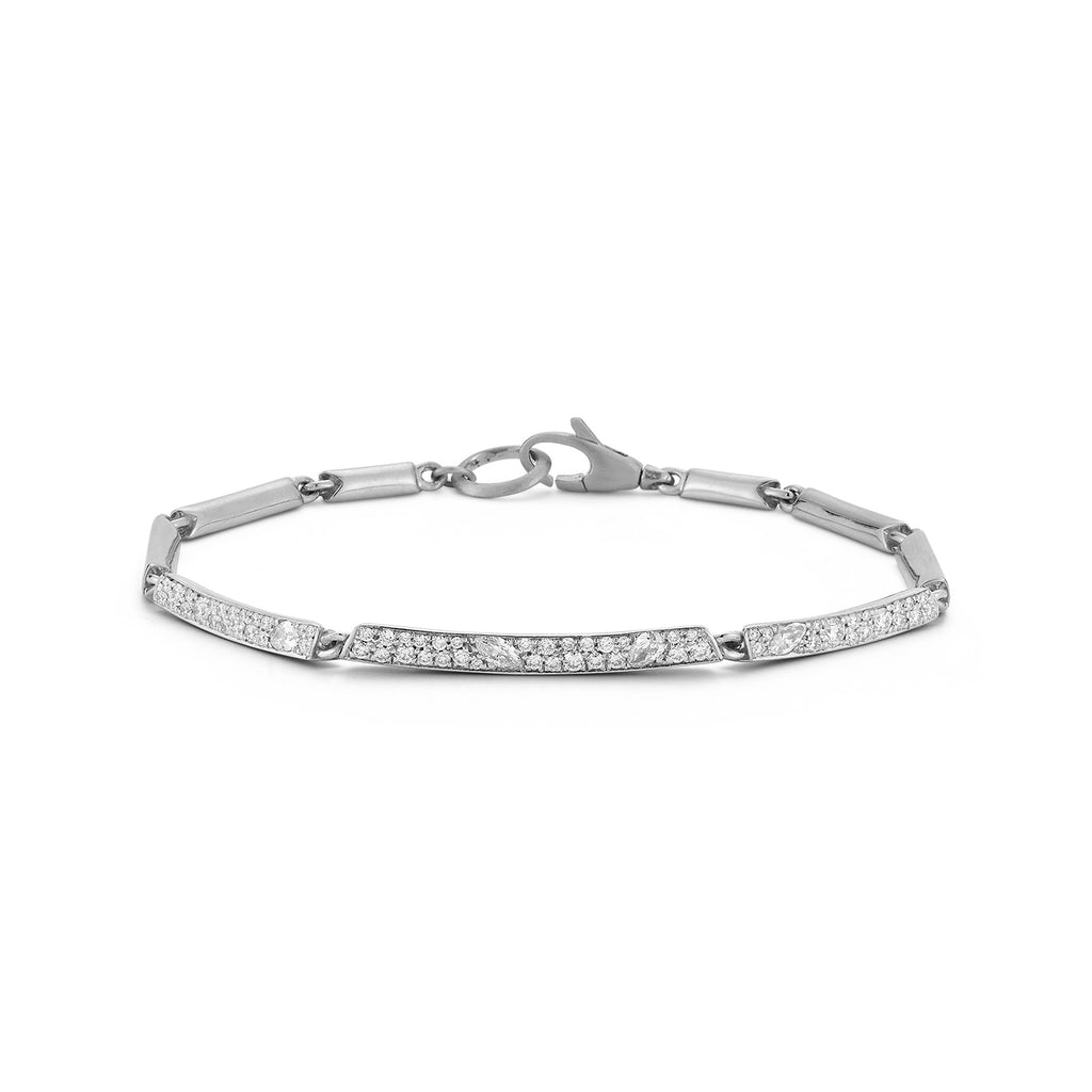 Frankie Half Diamond Station Bracelet