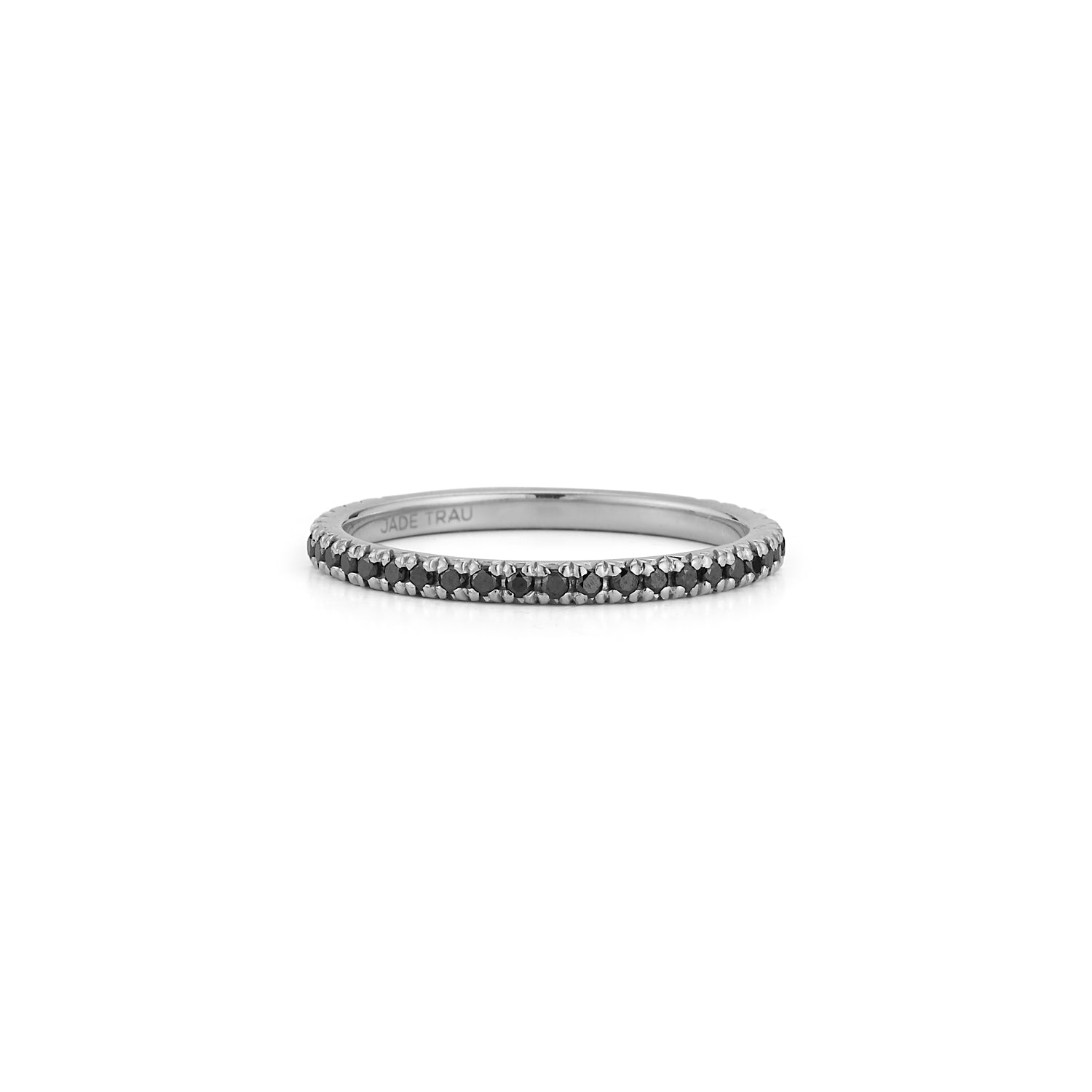 Micro Black Diamond Eternity Band, Sample Sale