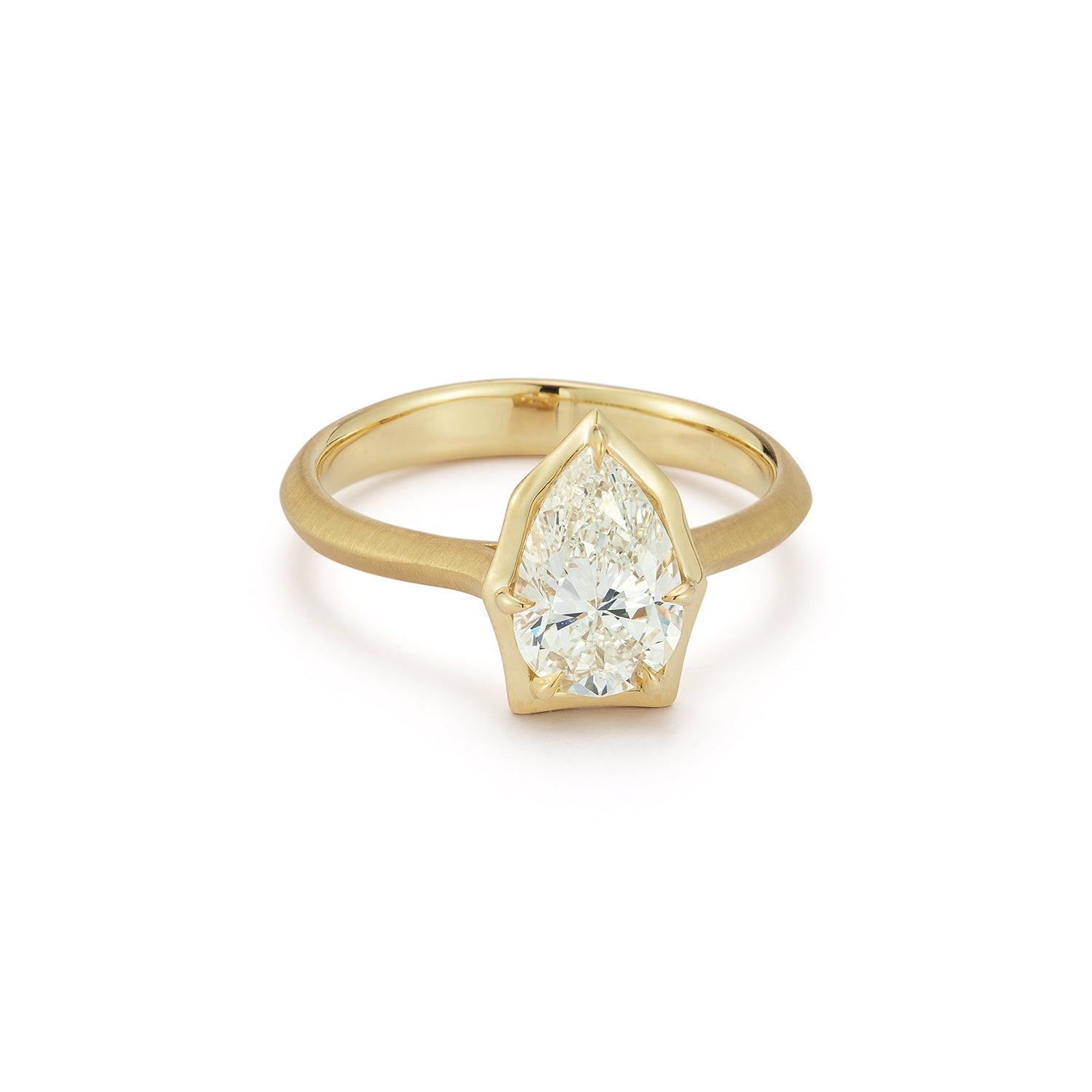 Clara Pear Solitaire Ring (1.50tcw)