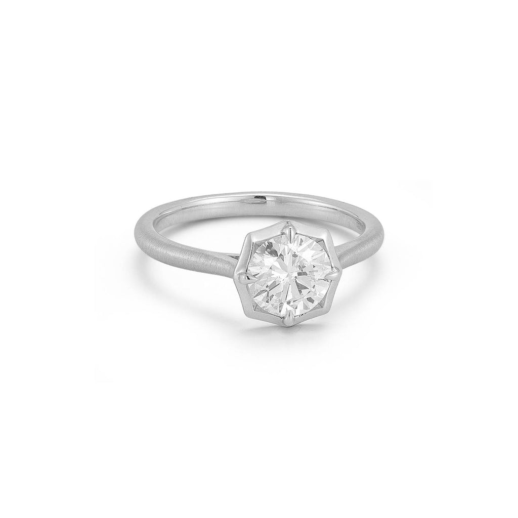 Alchemy Solitaire Ring, Round Center (Setting Only)
