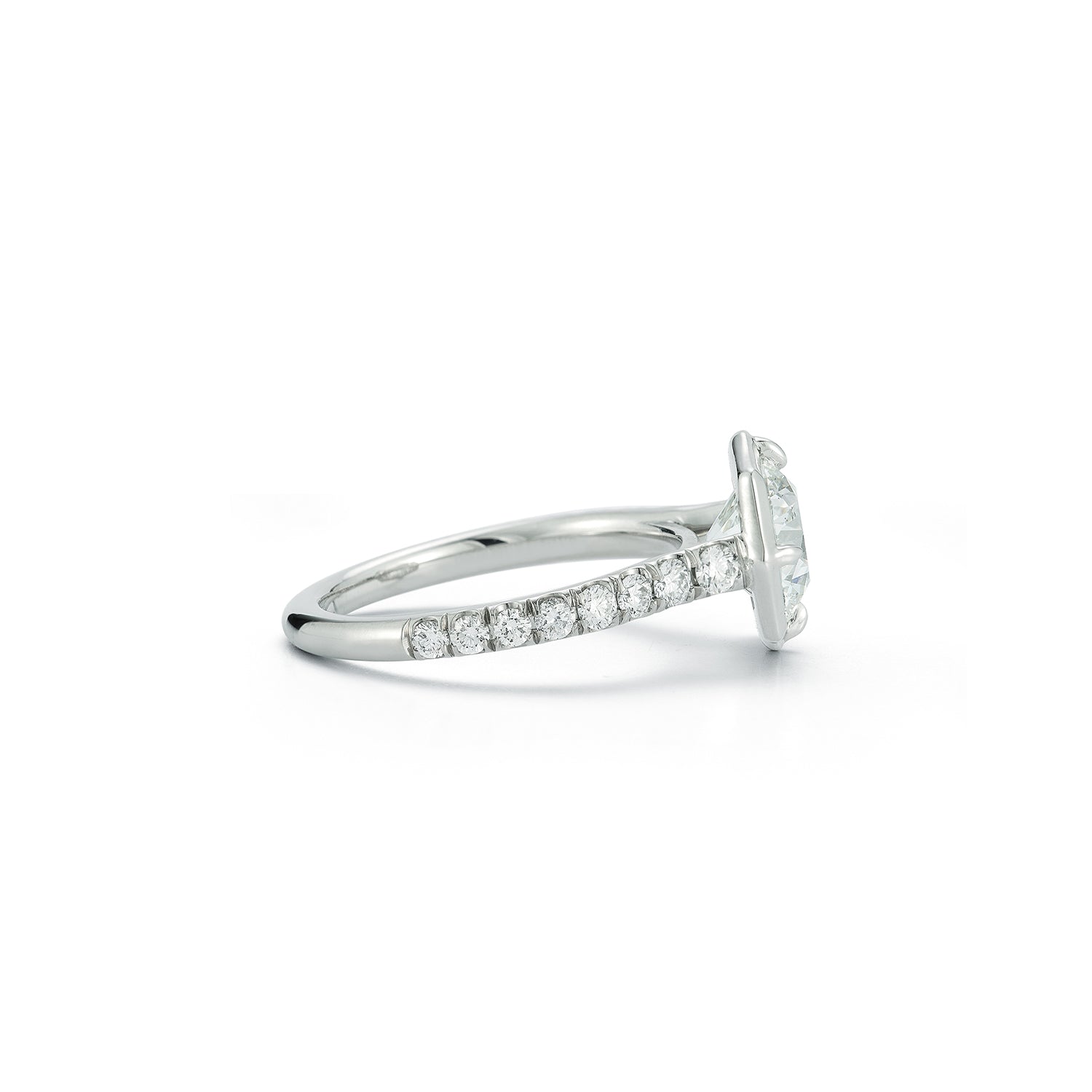 Pave Clara Solitaire Ring