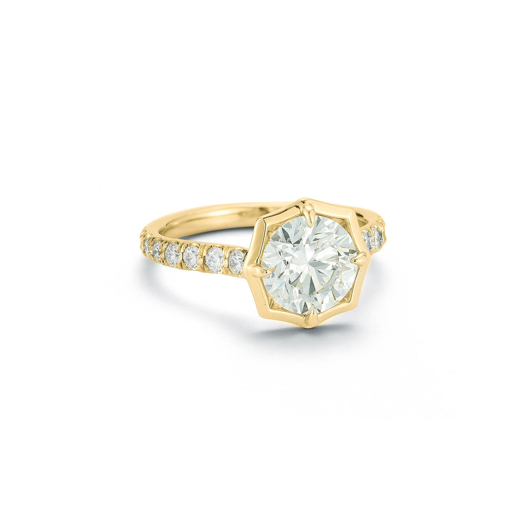 Pave Alchemy Solitaire Ring, Round Center (Setting Only)
