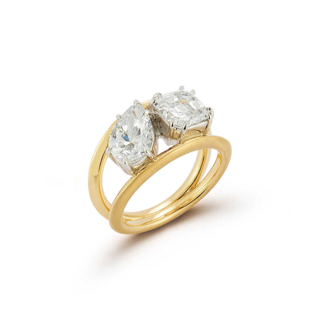 Sadie Two Stone Ring (Setting Only)