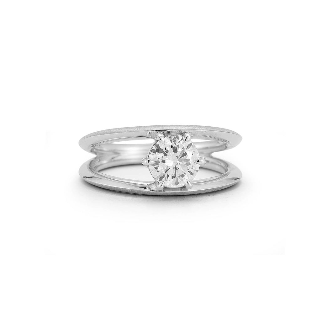 Sadie Solitaire Ring, Round Center (Setting Only)