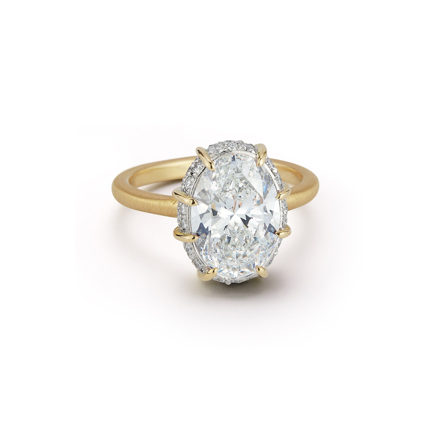 Scarlett Oval Solitaire Ring (3.51tcw)