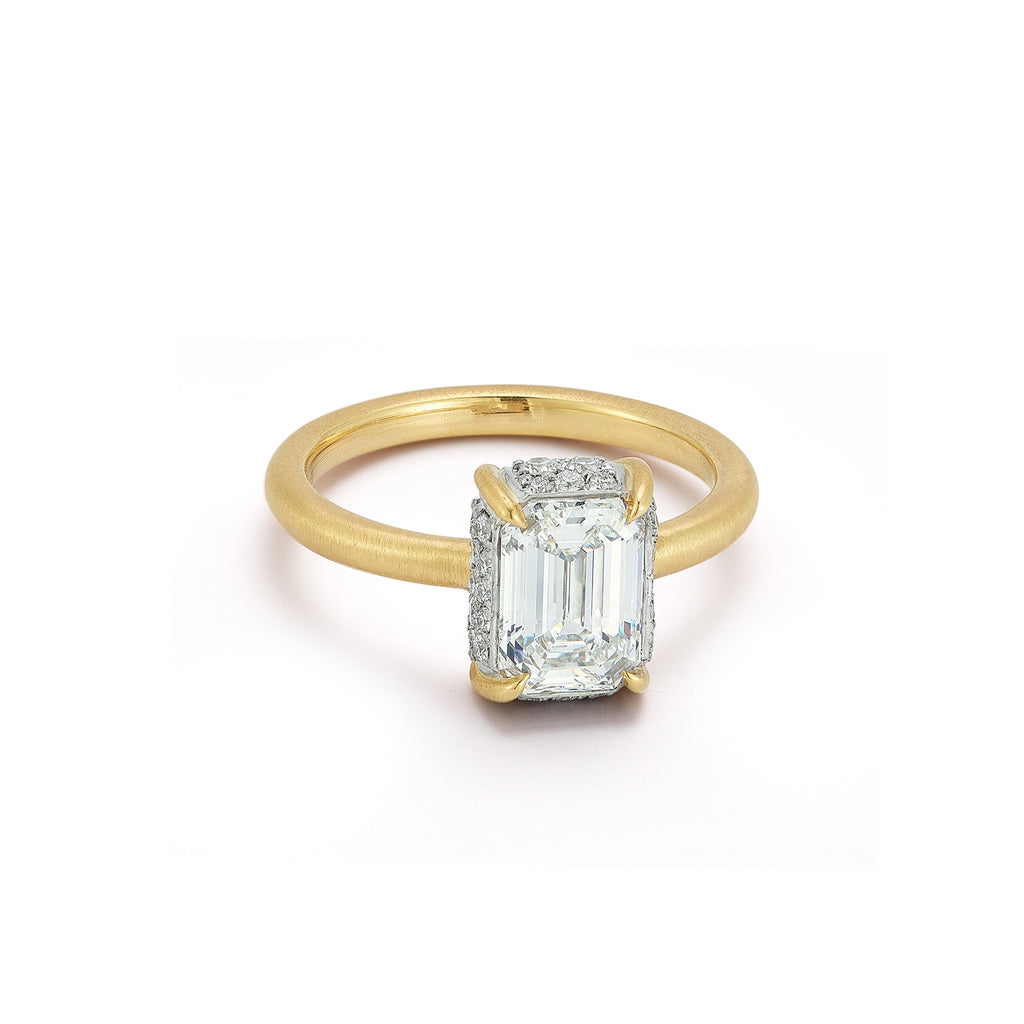 Scarlett Solitaire Ring, Fancy Center