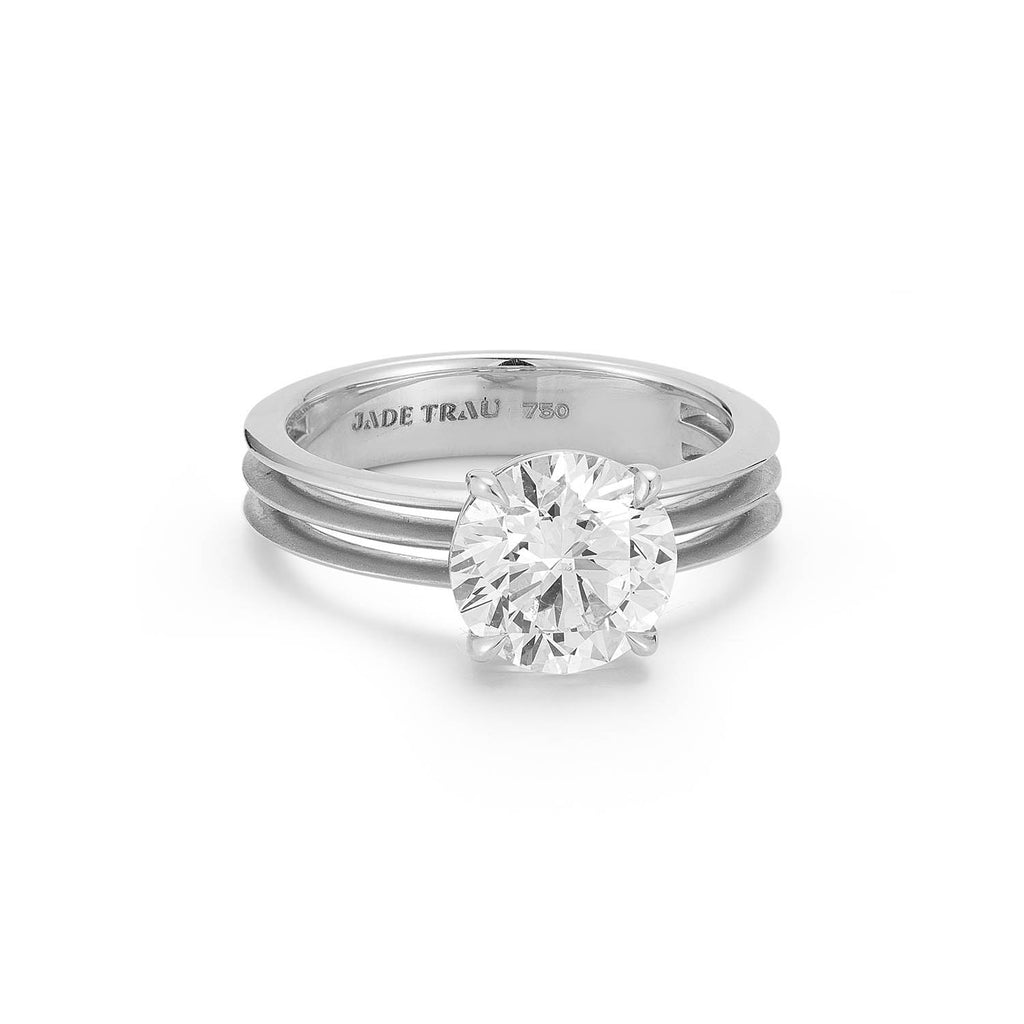 Jane 3-Row Ring, Round Center (Setting Only)