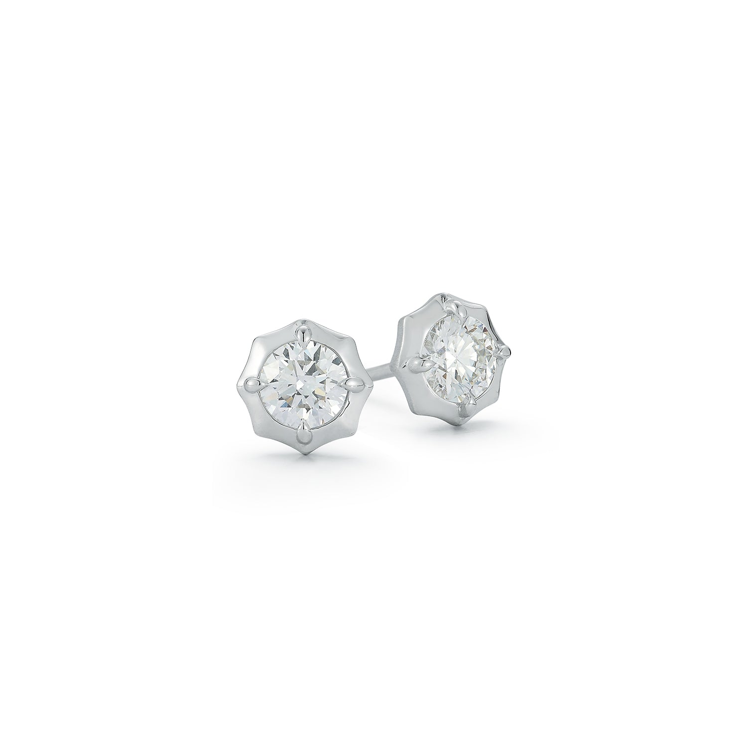Sophisticate Round-Brilliant Diamond Stud Earrings