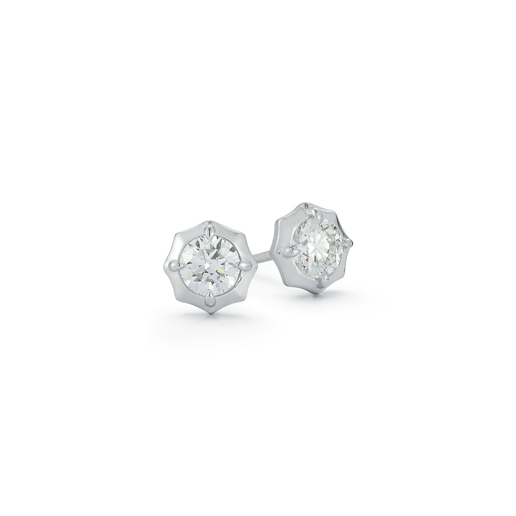Sophisticate Round-Brilliant Diamond Stud Earrings