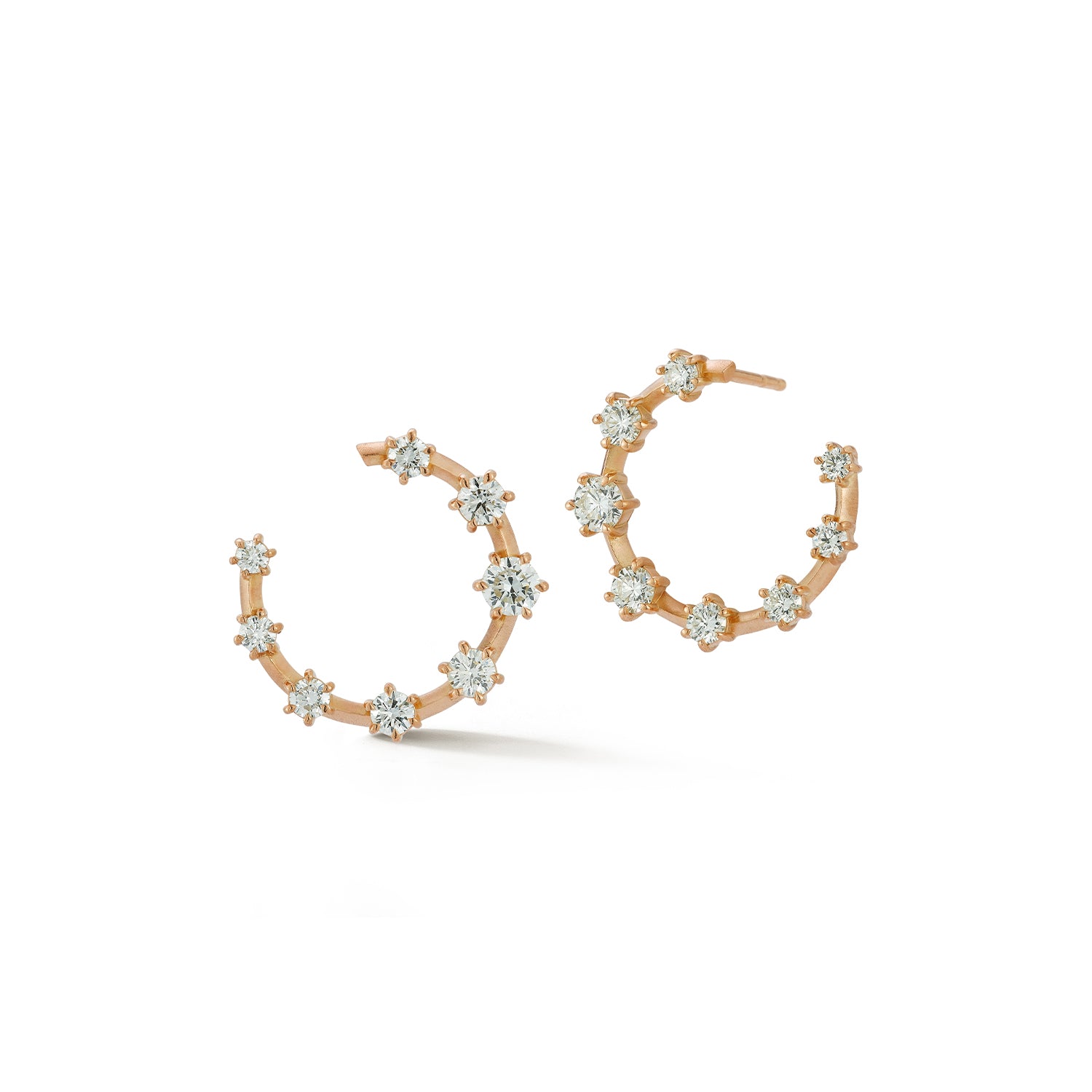 Large Kismet Diamond Hoops