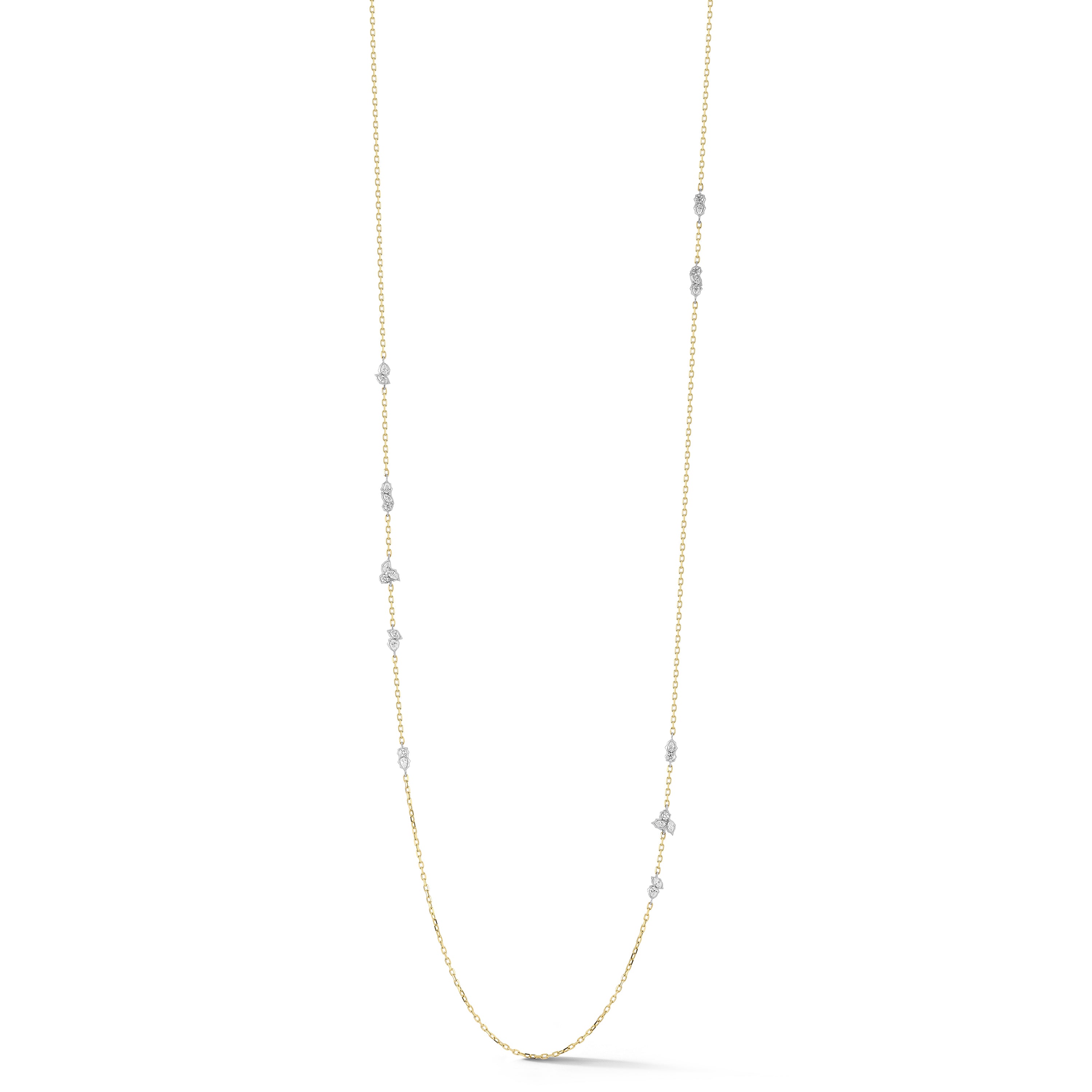 Posey Two-Tone Three Station Necklace