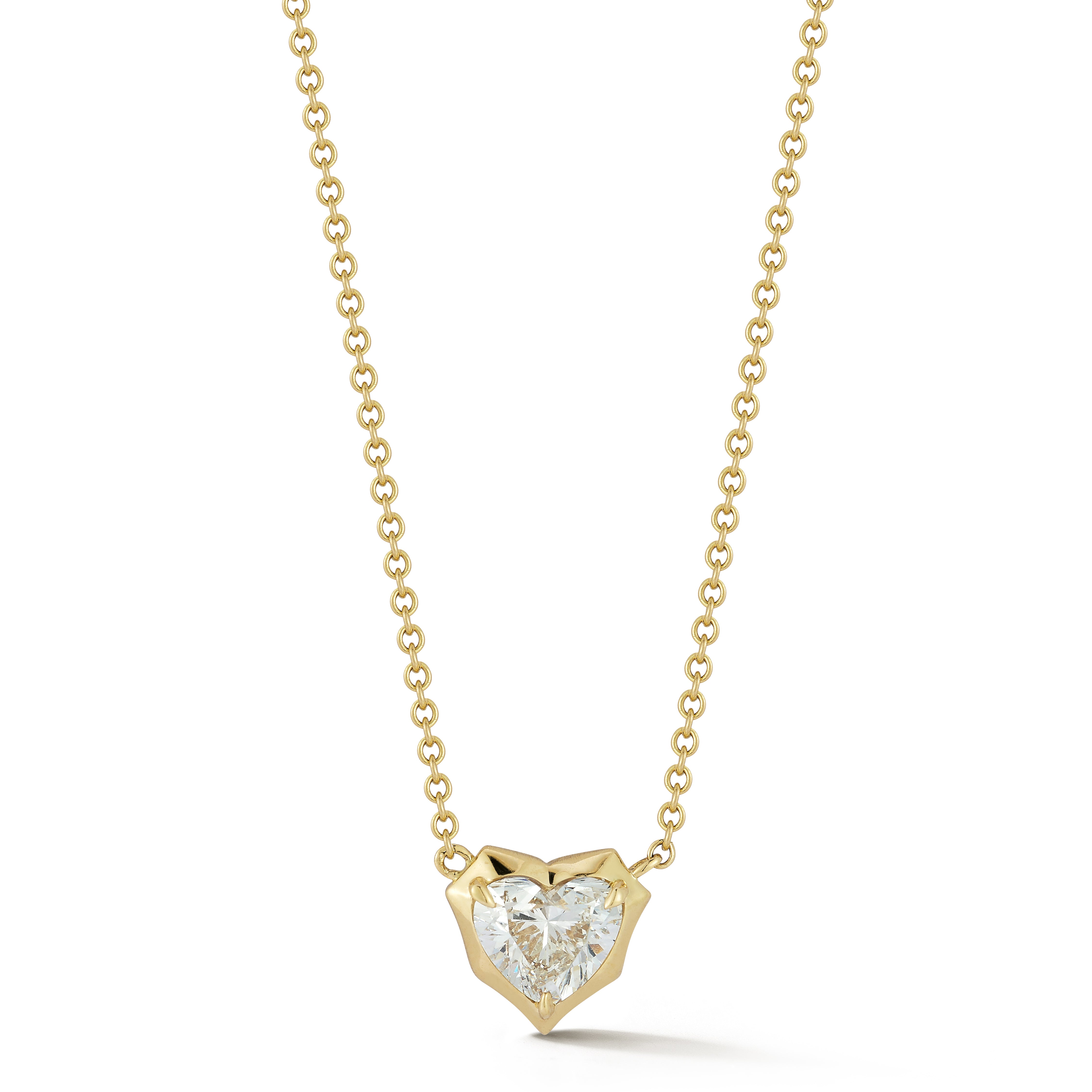 Alchemy Heart Diamond Pendant in 18-Karat Yellow Gold