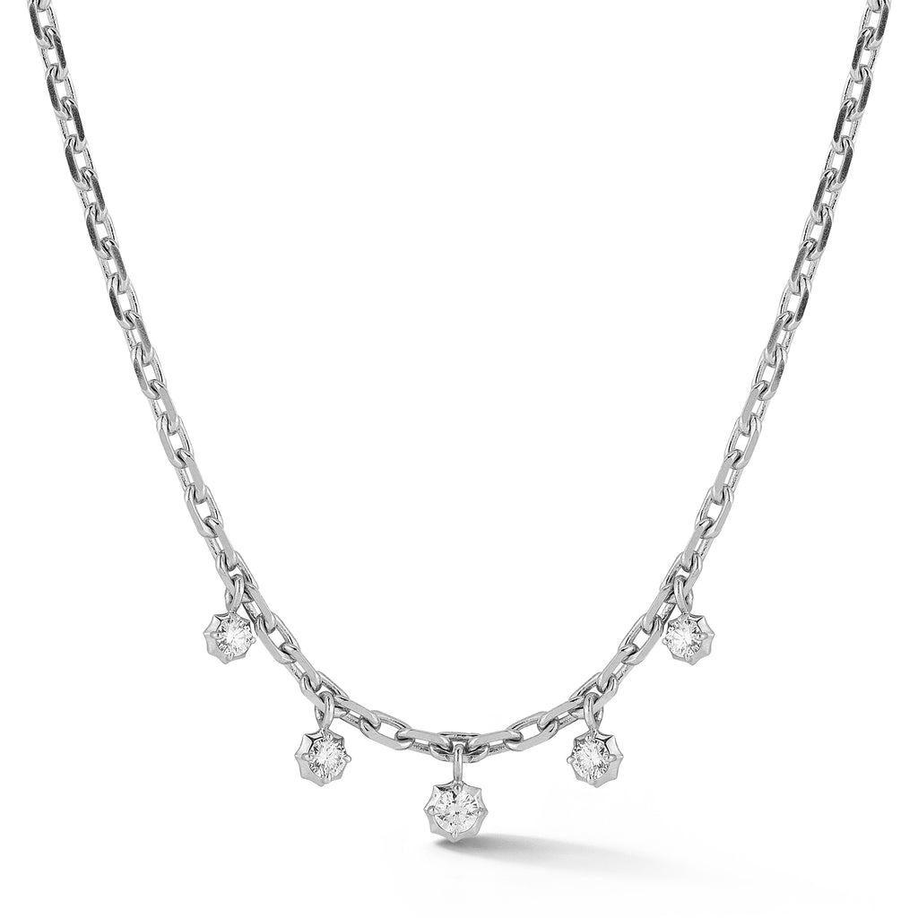 Small Sophisticate Hanging Diamond Necklace