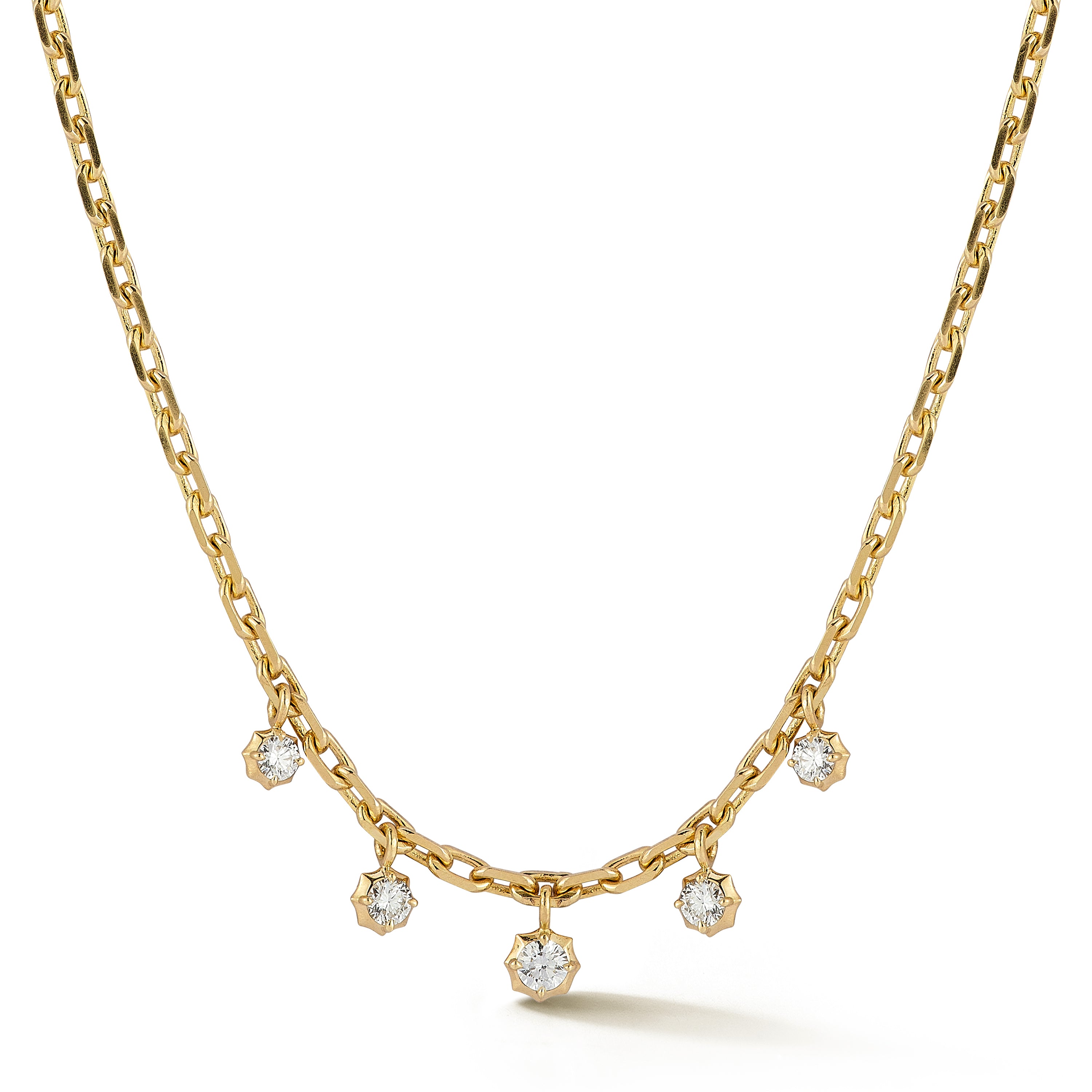 Small Sophisticate Hanging Diamond Necklace