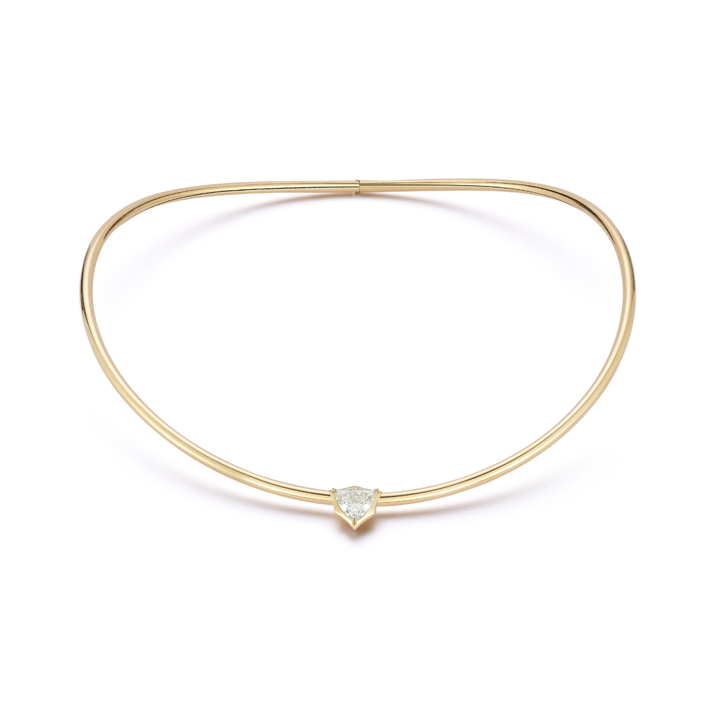 OOK Plié Collar Trillion Solitaire