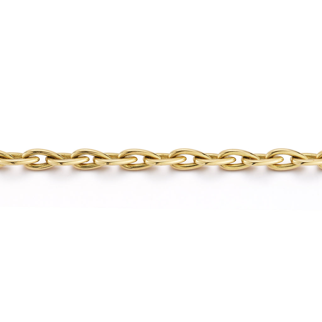 Pear Shaped Link Chain Bracelet