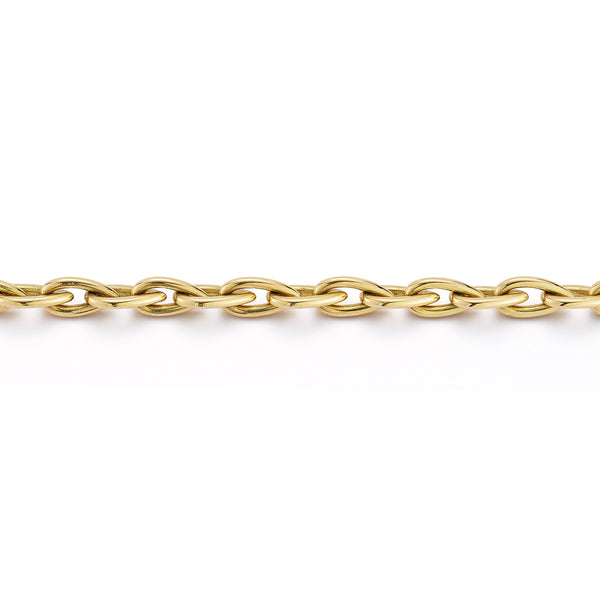 Pear Shaped Link Chain Bracelet