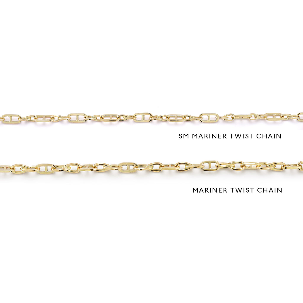 Small Mariner Twist Link Chain Necklace