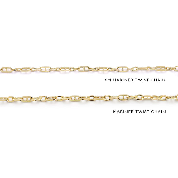 Mariner Twist Link Chain Necklace