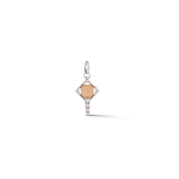 Harlow Mini Two-Tone Key Charm