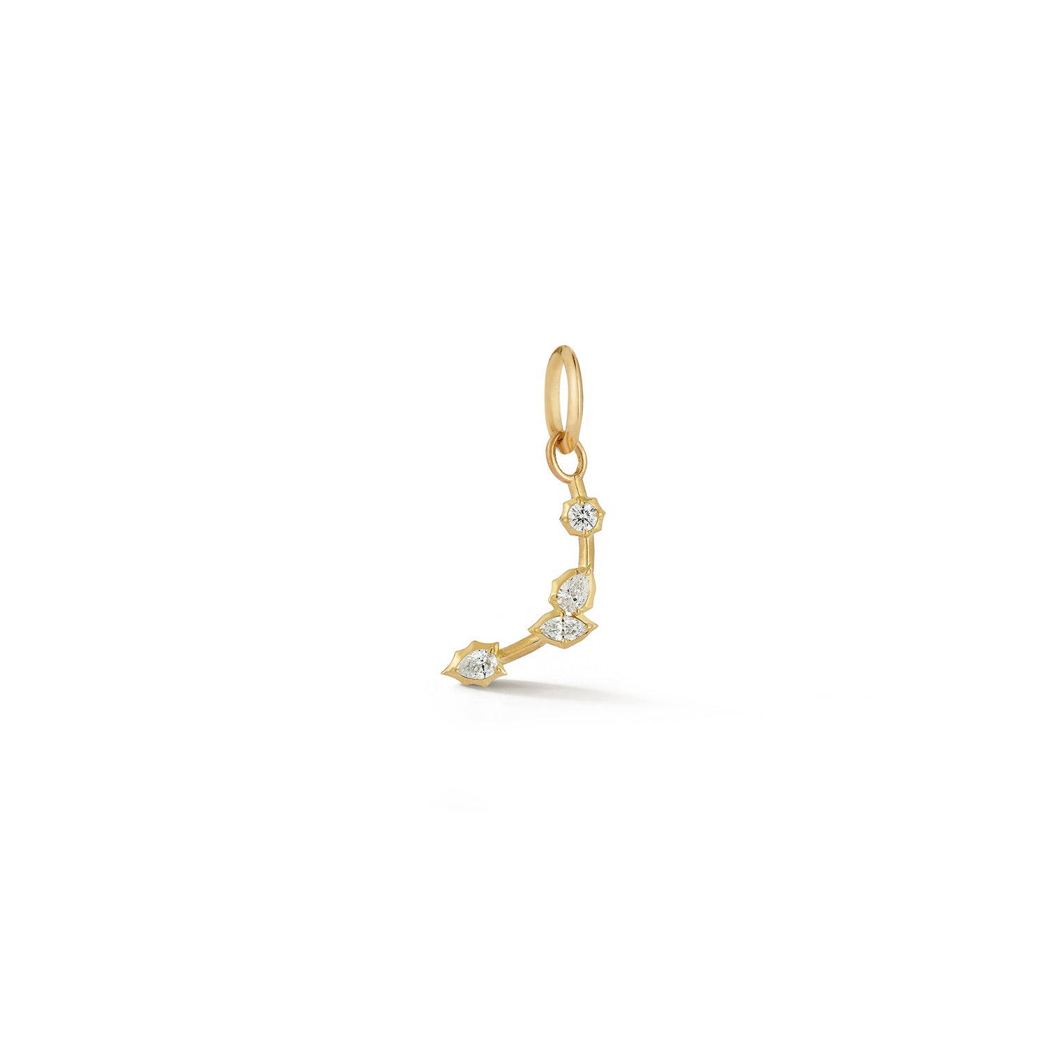 Mini Posey Crescent Charm