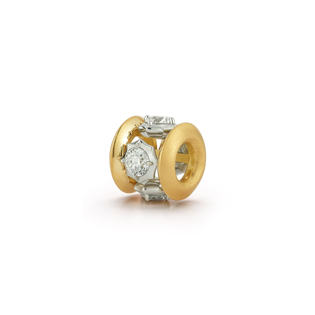 Two Tone Sophisticate Station Rondelle