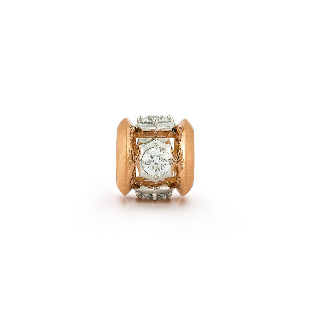 Two Tone Sophisticate Station Rondelle