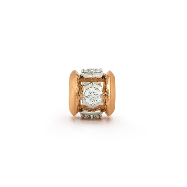 Two Tone Sophisticate Station Rondelle