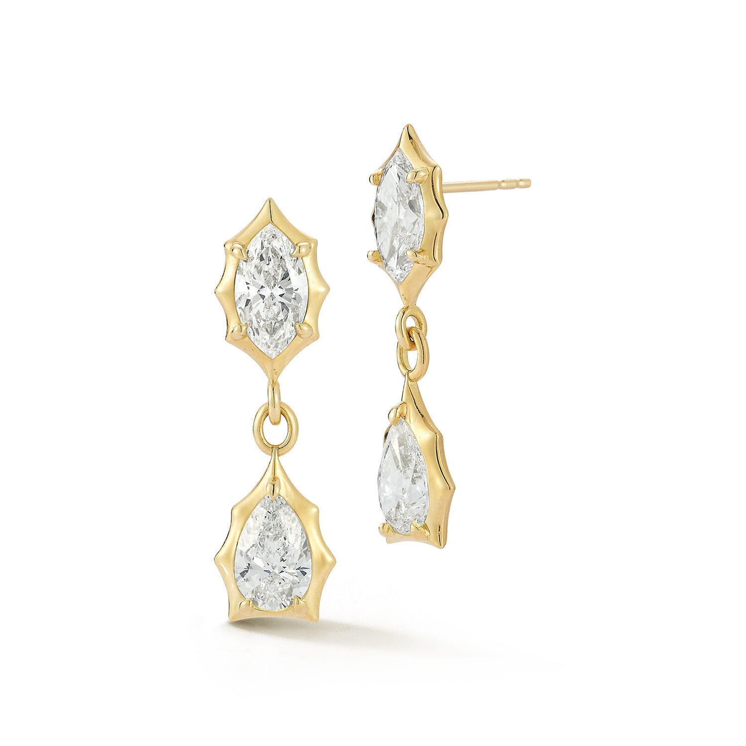 Alchemy 2-Stone Drop Earrings